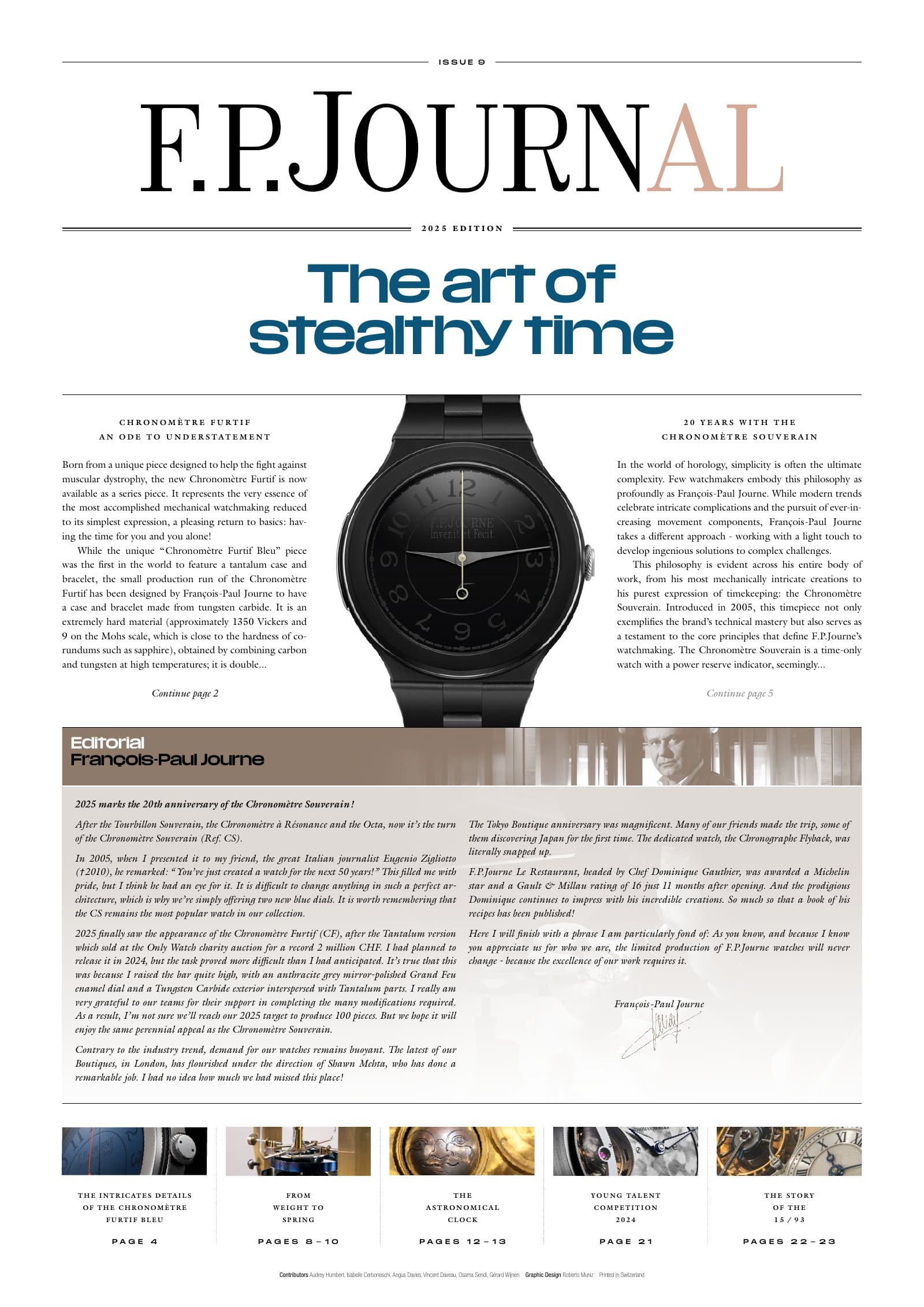 F.P. Journe Journal — Number 9